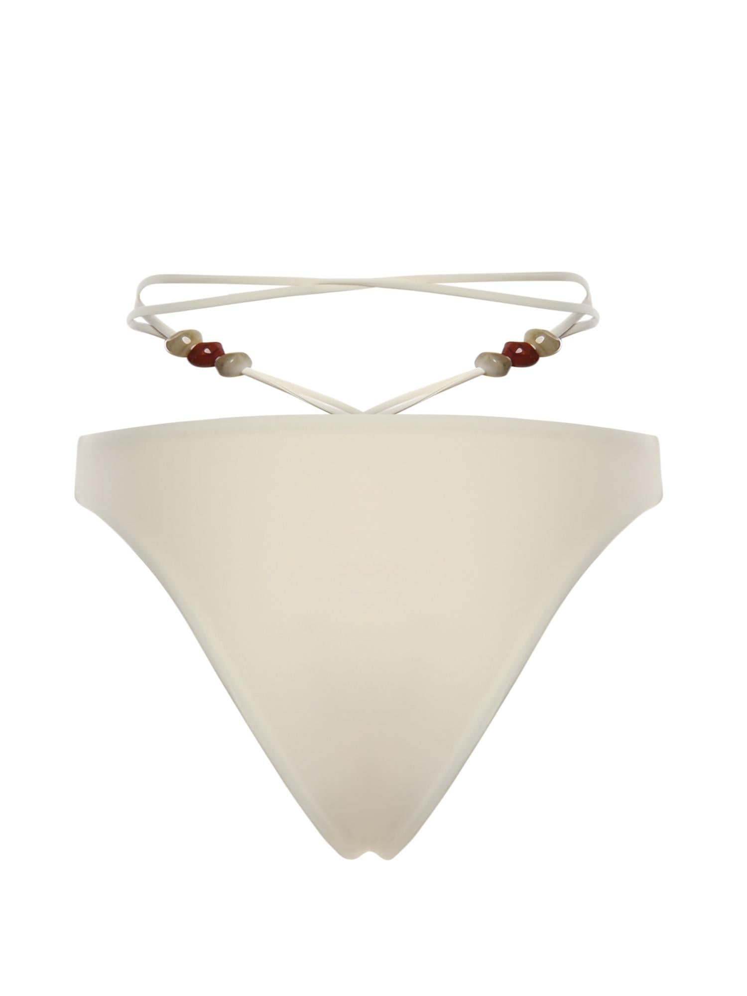 Slip bikini con cinturini e perline 618426  MAGDA BUTRYM 