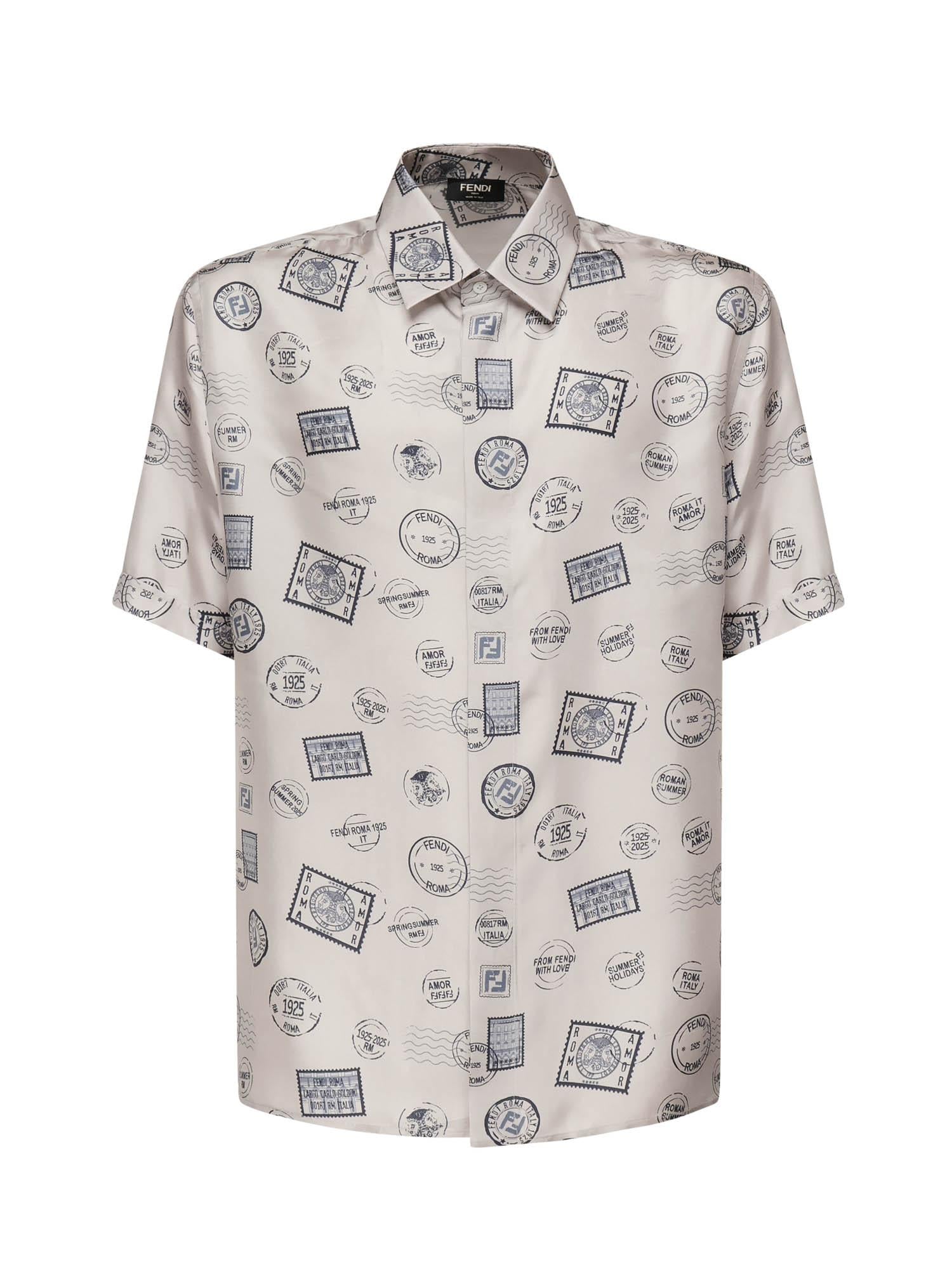 Camicia in seta stampata FS0795 AUVPF0YPK FENDI 