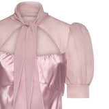 Abito lungo in raso di seta FABX4335F4376 7575 ALESSANDRA RICH 