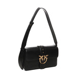 BORSA A SPALLA IN PELLE CON LOGO 104524 A0QOZ99Q PINKO 