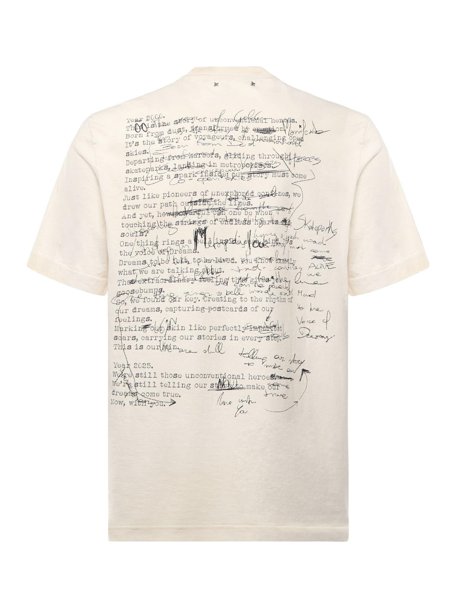 T-shirt Journey's con stampa GMP01220 P00214082432 GOLDEN GOOSE 
