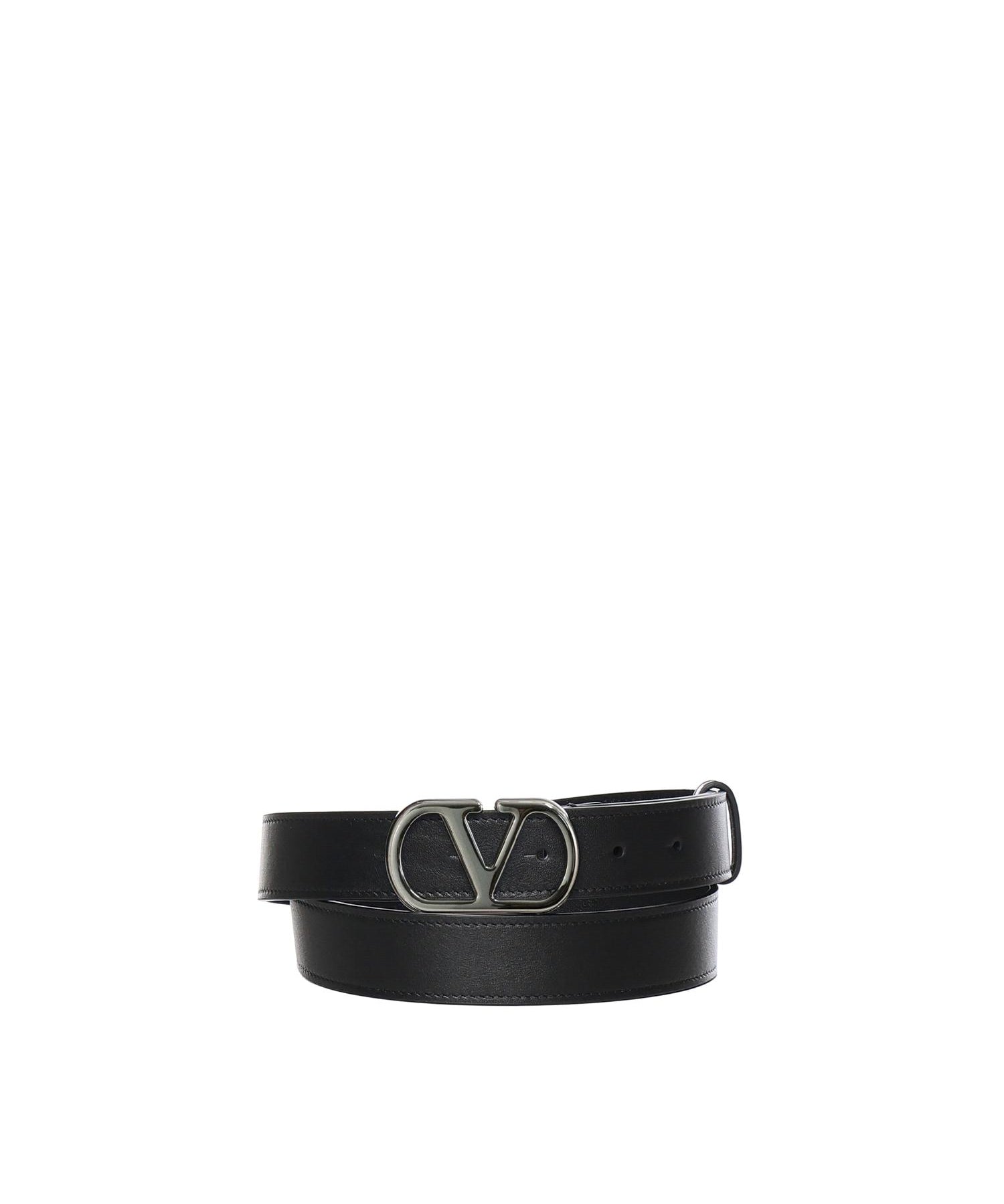 Cintura Vlogo Signature in vitello 8Y2T0SM3 BQT0NO VALENTINO GARAVANI 