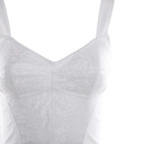 Top in tessuto tecnico con lavorazione in pizzo F7T19T G9798W0800 DOLCE & GABBANA 