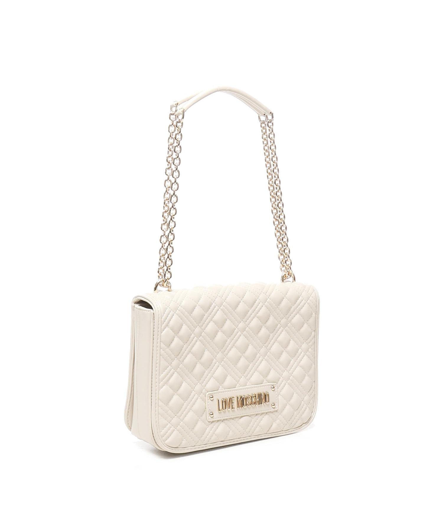 Borsa a spalla trapuntata con logo JC4000PP1LLA0 110 LOVE MOSCHINO 
