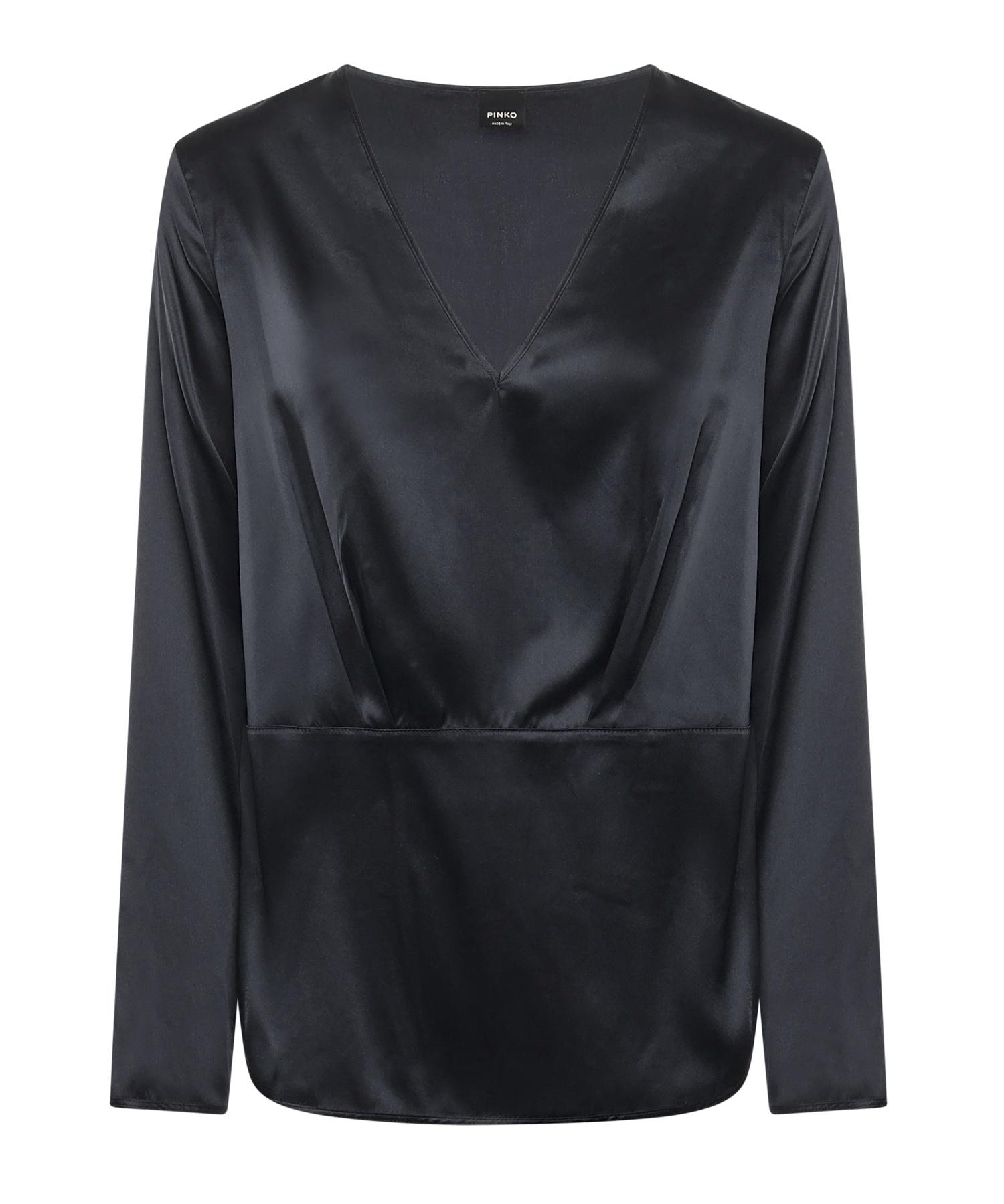 Blusa Frisella in satin 105699 A2JRGA3 PINKO 