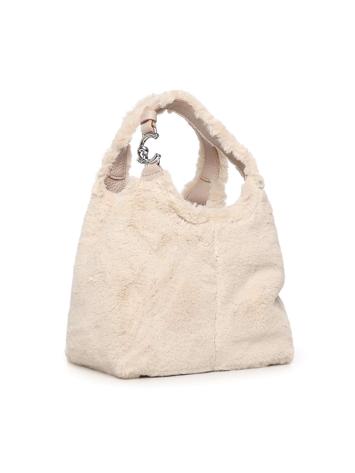 Borsa C-Easy in pelliccia sintetica e pelle E1THD580101 339 COCCINELLE 