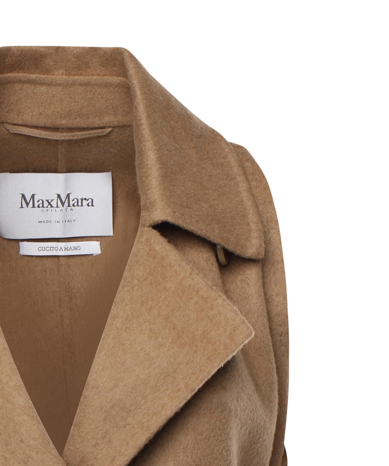 Cappotto smanicato in cammello 2521276193600 001 MAX MARA 