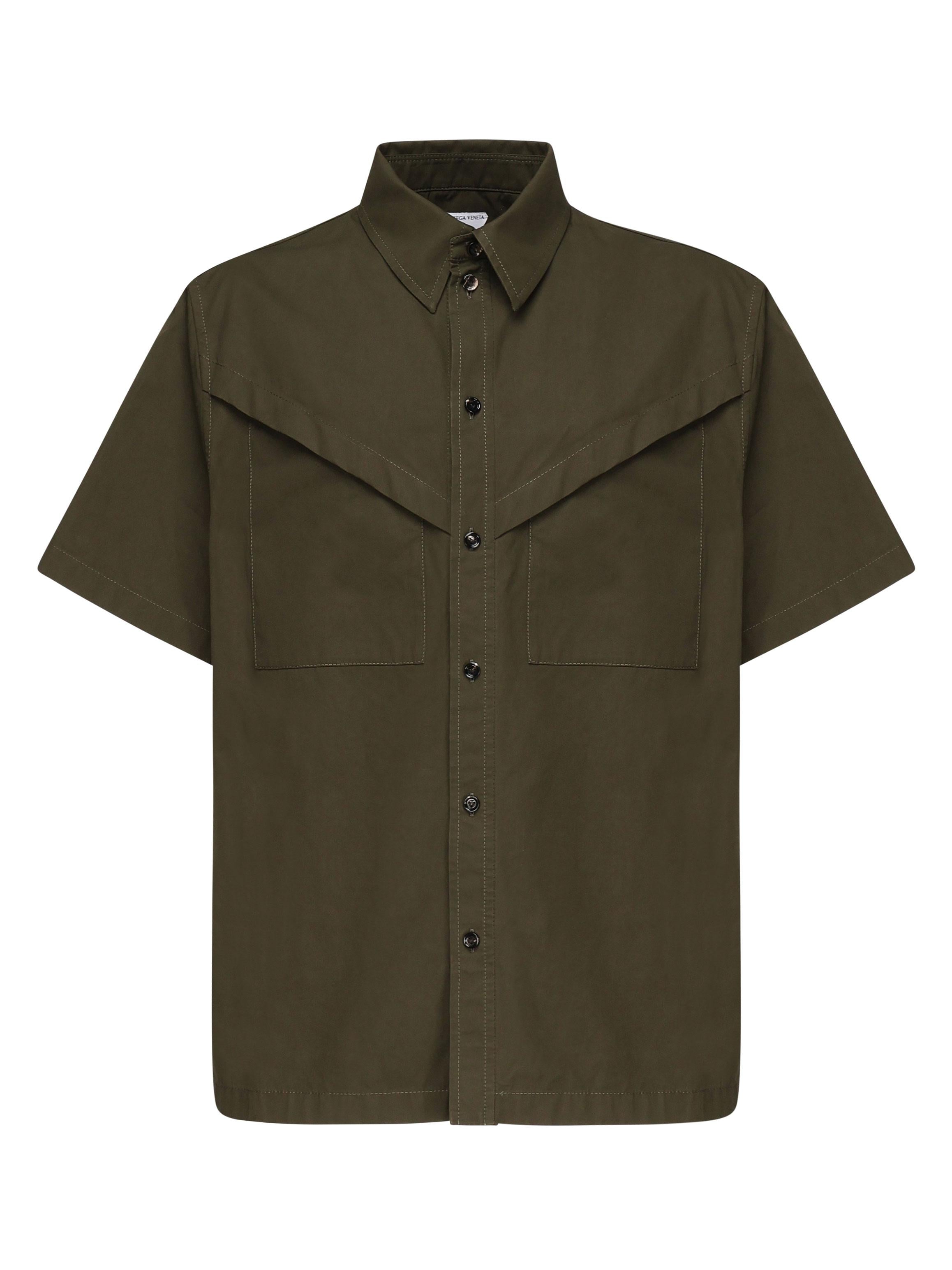 Camicia in twill di cotone leggero 816765 V4CS03359 BOTTEGA VENETA 