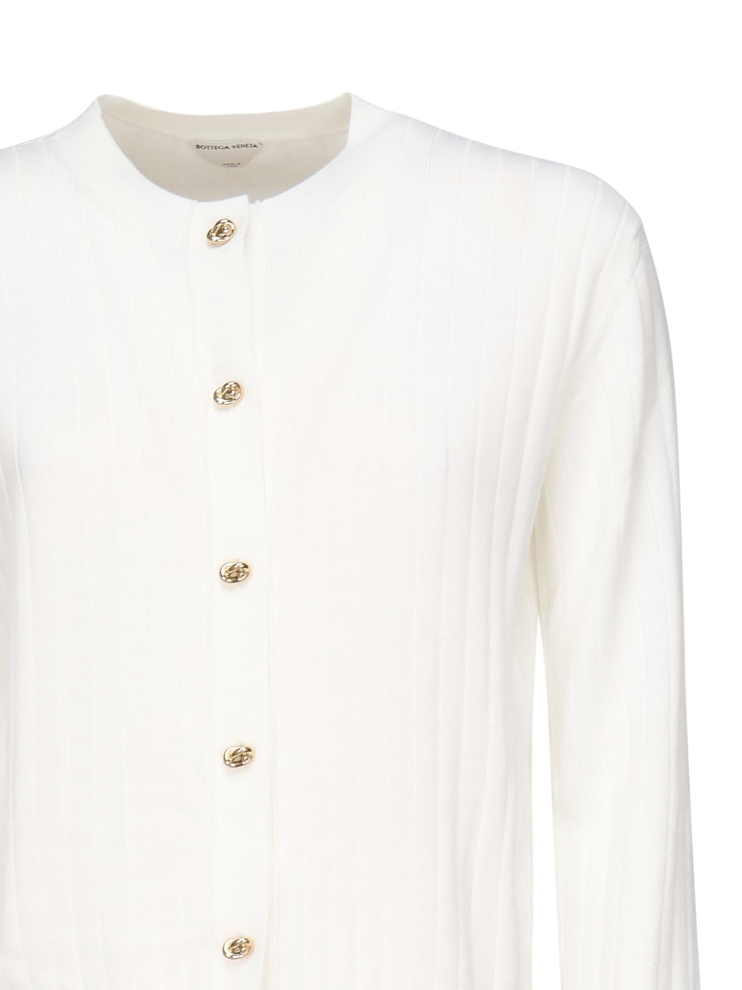 Cardigan in lana a coste 835337 V5L709071 BOTTEGA VENETA 