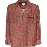 Camicia Floral Camp in misto viscosa<BR/> FOSS26SR01313 0842 FOUND 