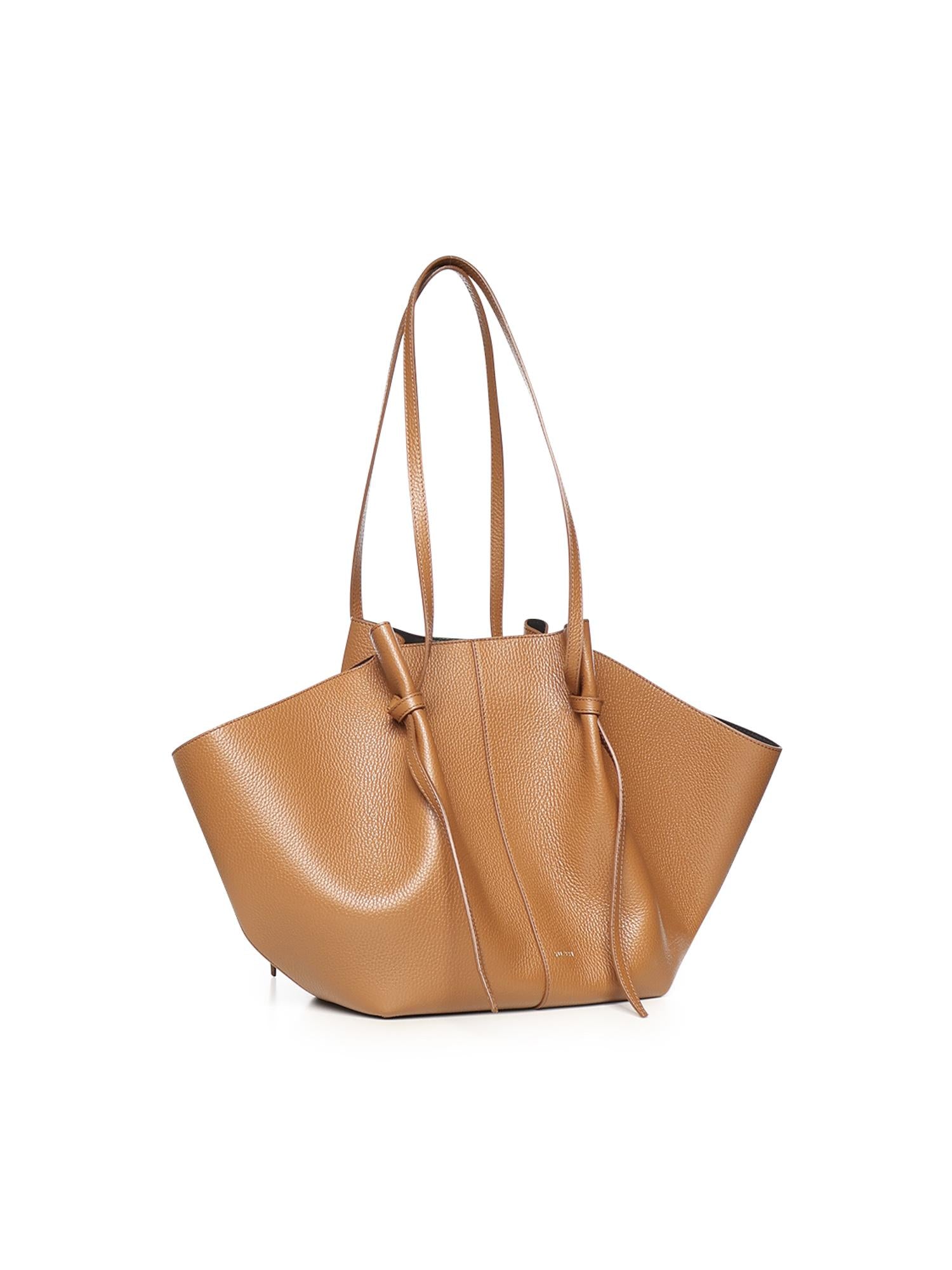 Borsa Mochi in pelle LARGE MOCHI PEBBLE GRAIN LEATHER  YUZEFI 