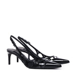 Slingback in pelle di vitello lucida CG0778 A103780999 DOLCE & GABBANA 