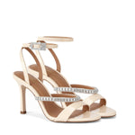 Sandali in vernice con cristalli 5393742309 CREAM KURT GEIGER 