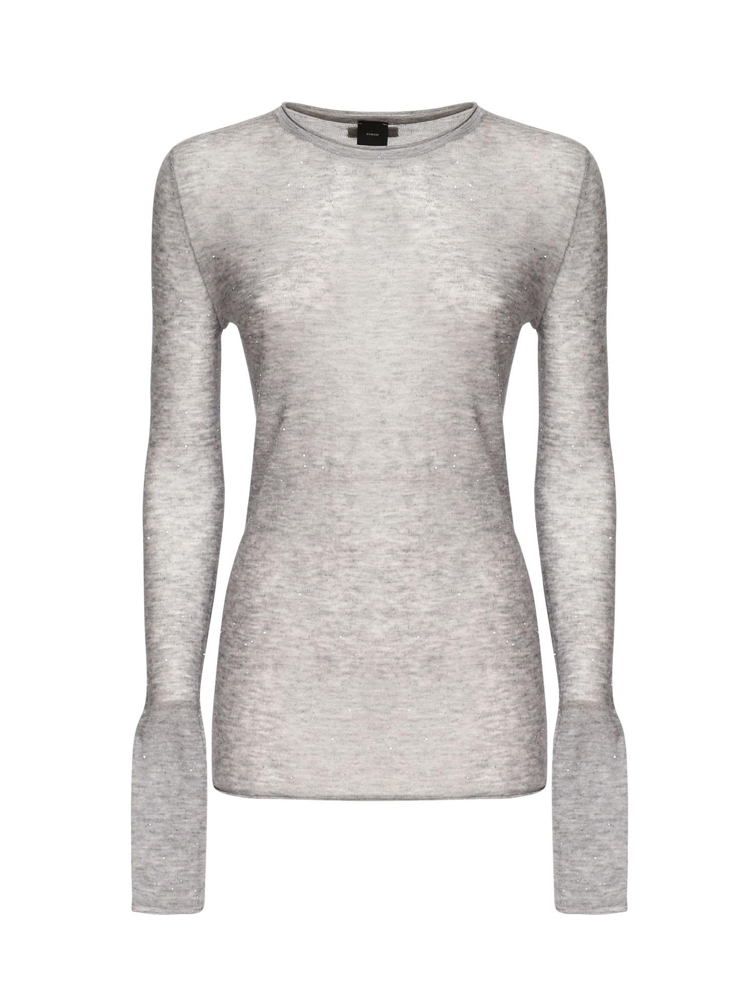 Maglia Pico con micro paillettes<BR/> 105398 A2PMI42 PINKO 