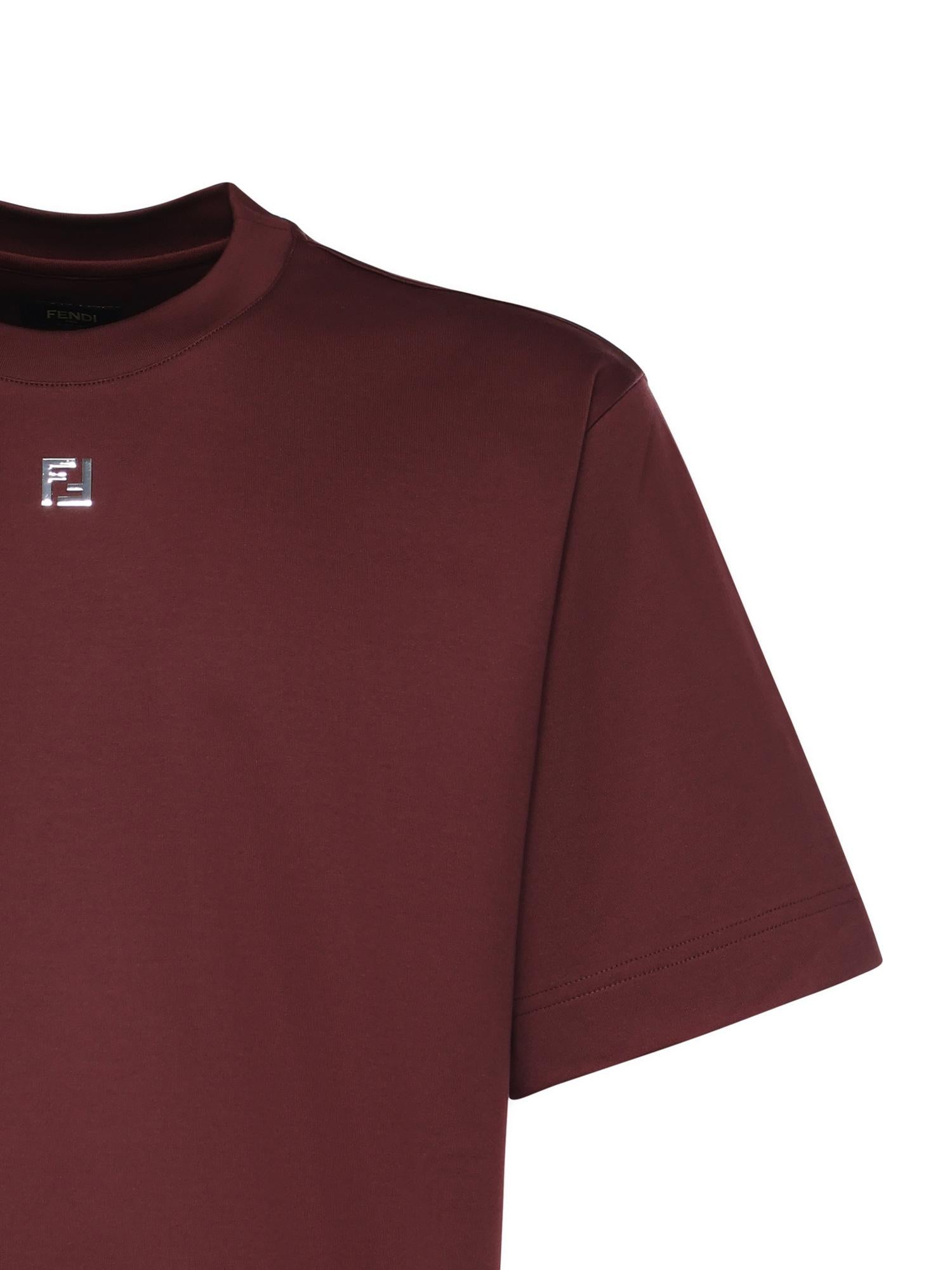 T-shirt in cotone con logo FY0936 ARYYF0HM6 FENDI 