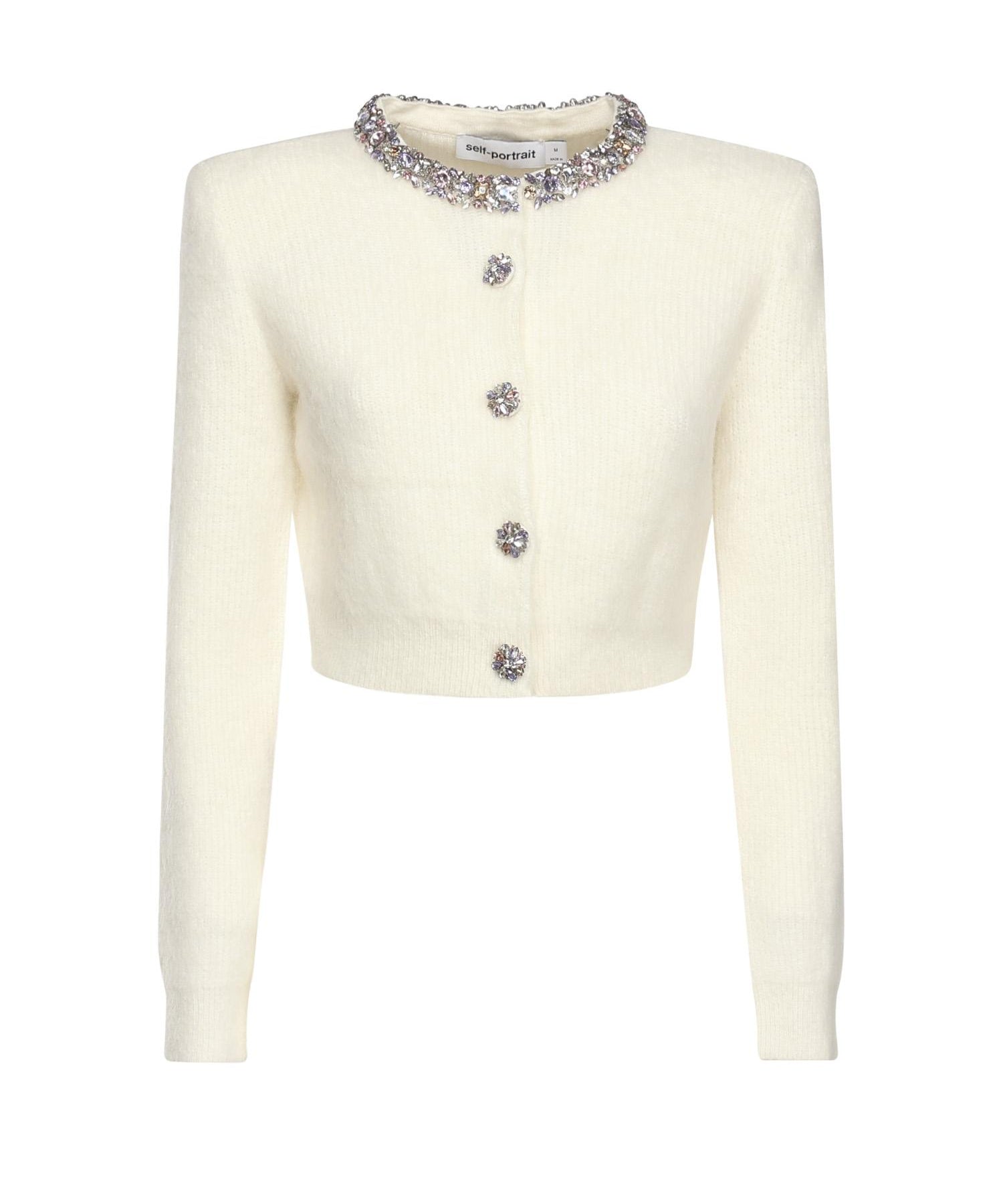 Cardigan con strass AW25135C C SELF-PORTRAIT 