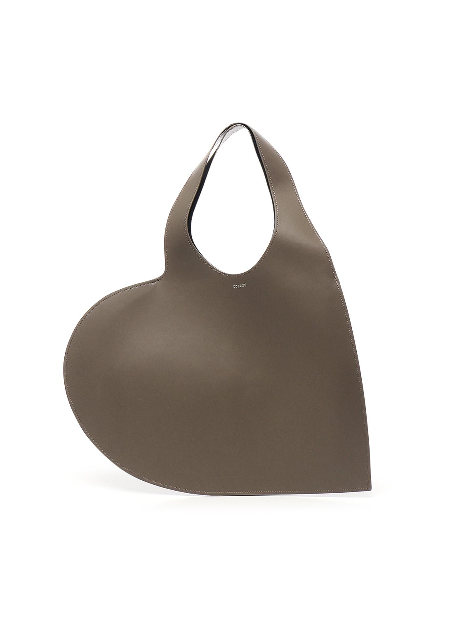 Borsa tote grande Heart<BR/> COPBA113F6004 BROWN COPERNI 