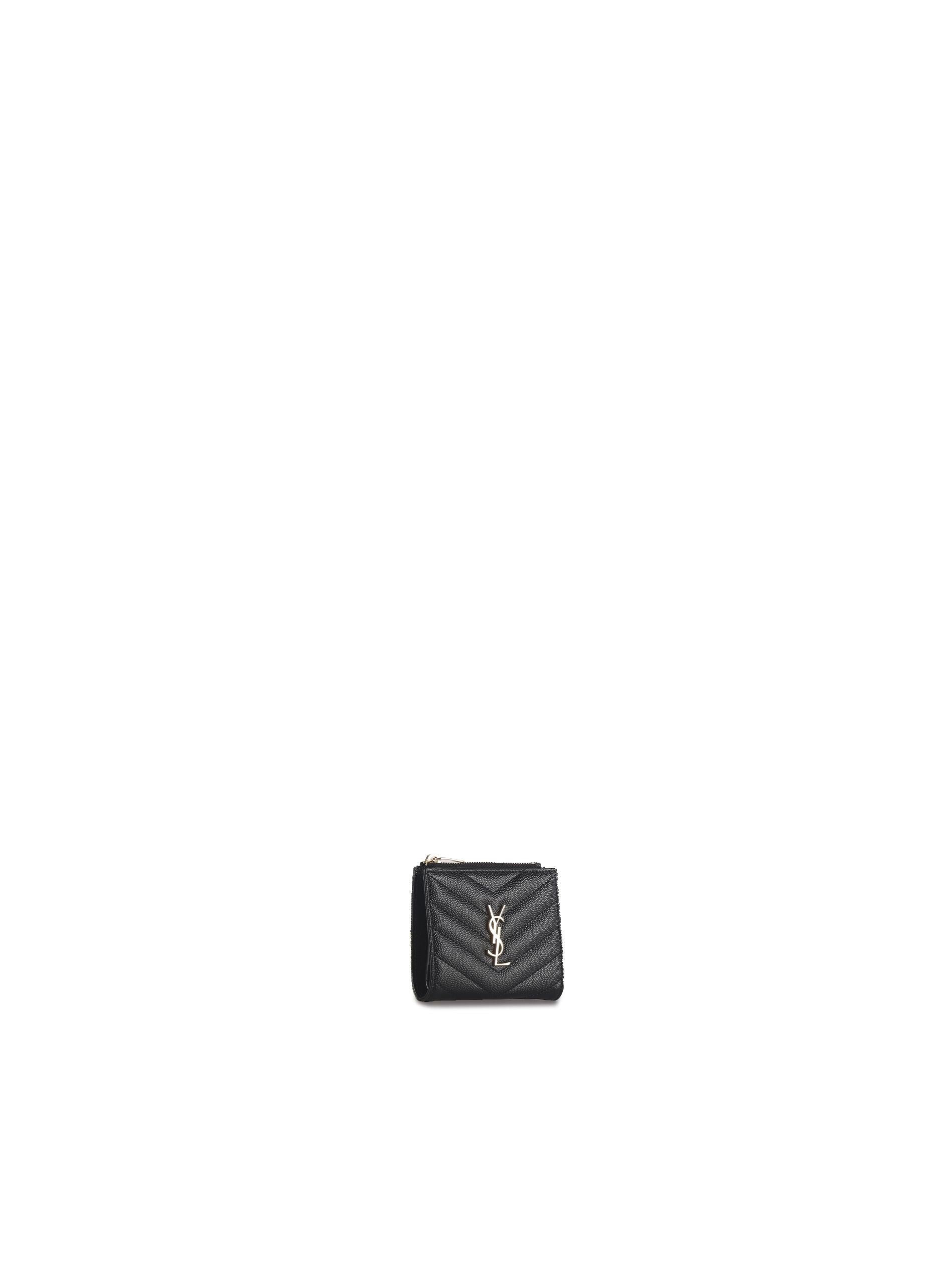 Portafogli bi-fold cassandre matelassè 575879 BOW011000 SAINT LAURENT 