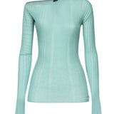 Maglia Vallelunga asimmetrica <BR/> 104766 A1NDT65 PINKO 