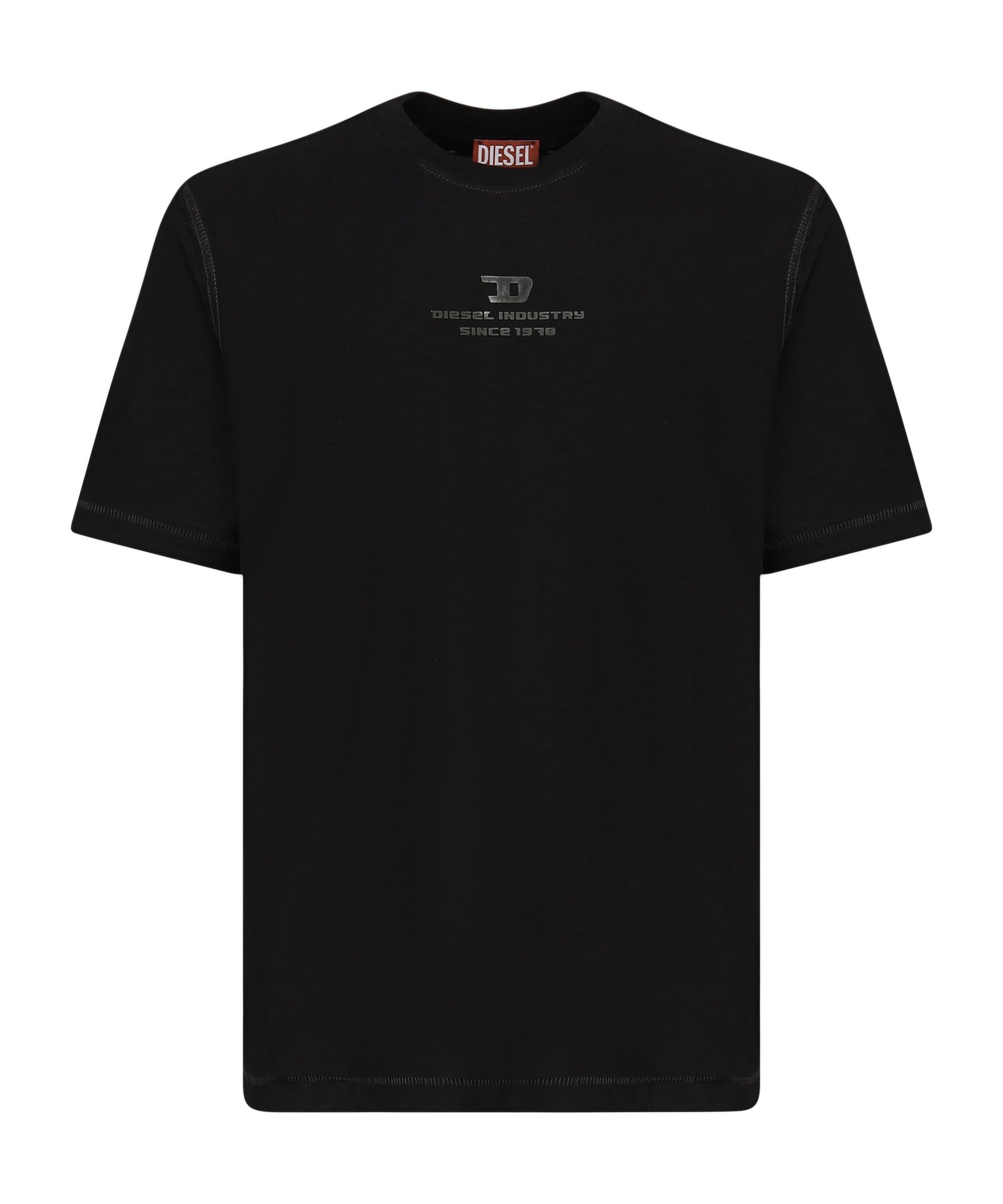T-shirt fiammata con logo A16424 0QKAP9XX DIESEL 