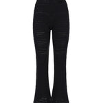 Pantalone svasato con anello AUS4PANTI -BLACK ALBERTO AUDENINO 