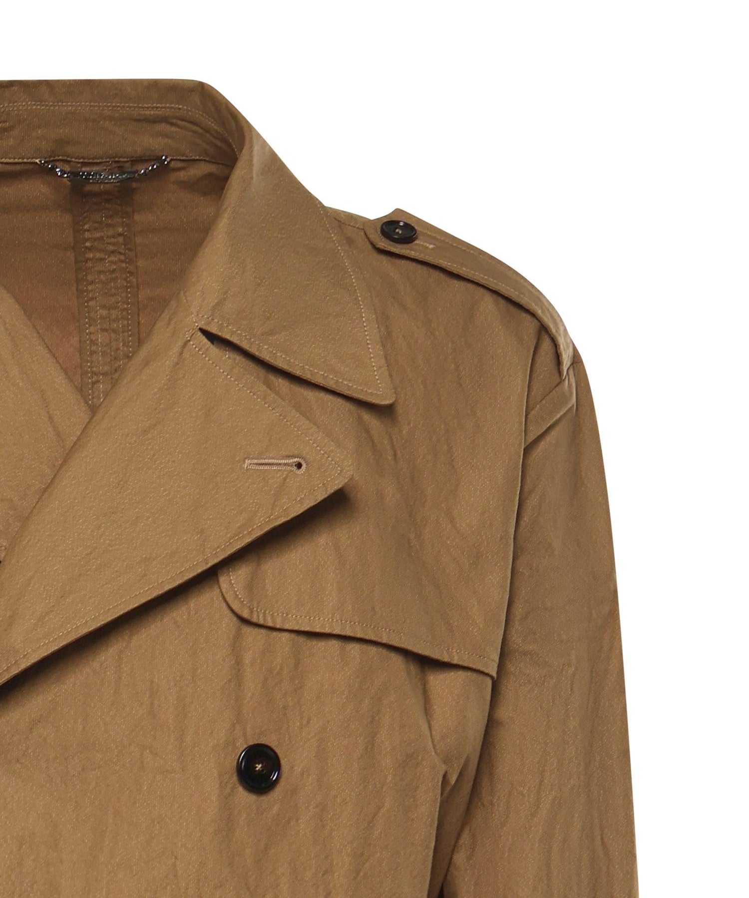 Trench in cotone effetto stropicciato G057JT HUMWDM0453 DOLCE & GABBANA 