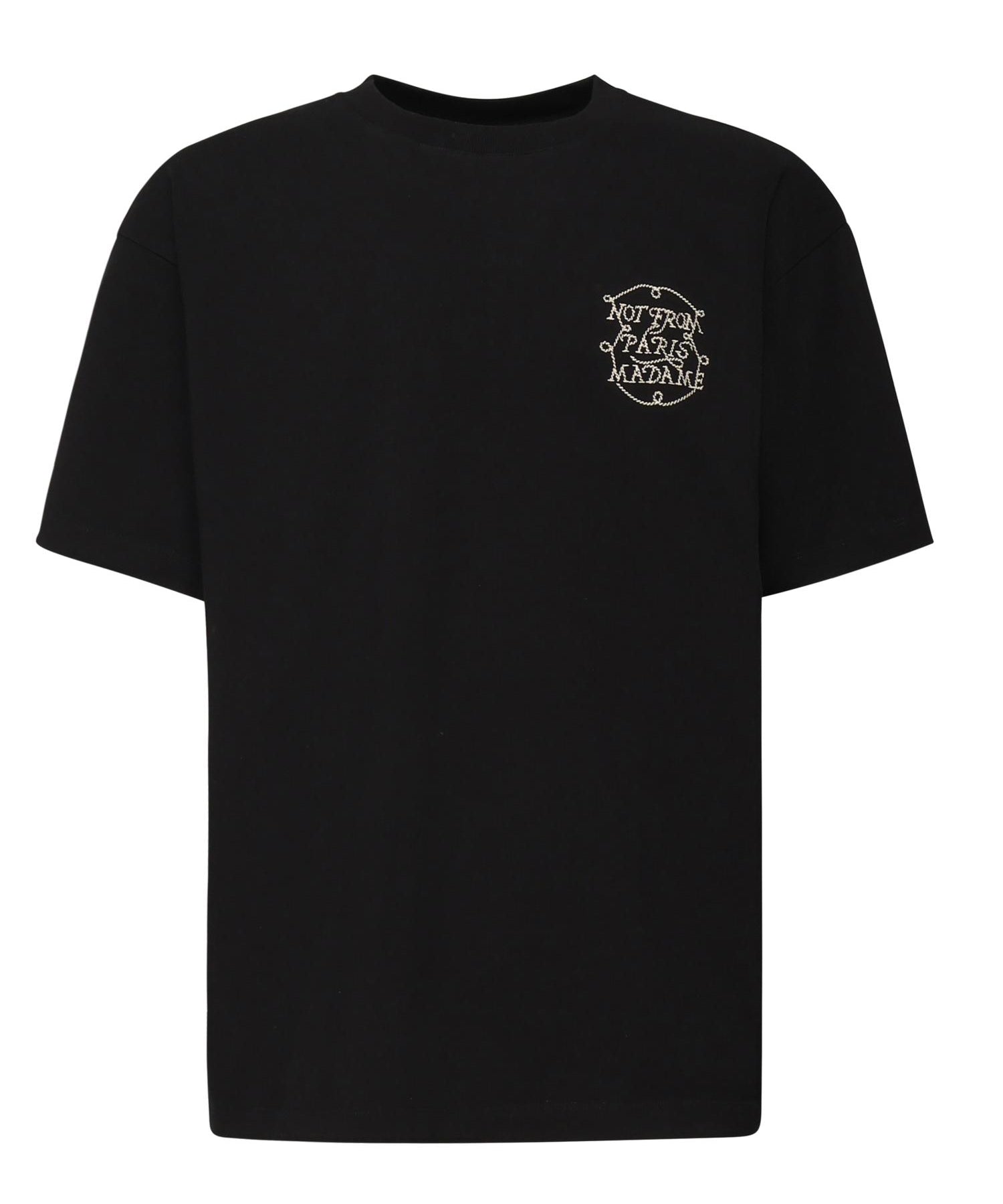 T-shirt Slogan Tresses<BR/> HTS259CO134 BL Drôle de Monsieur 