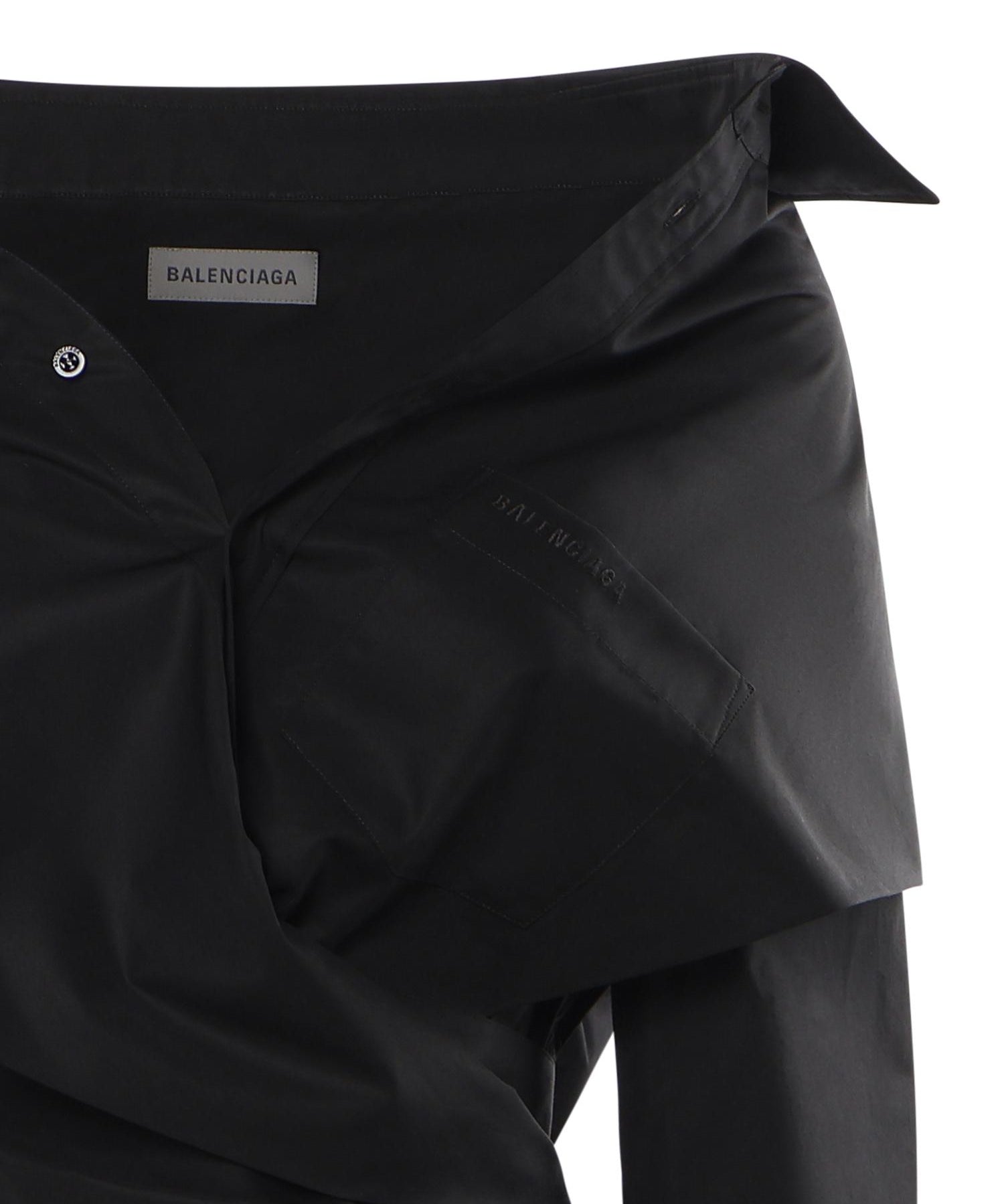 Camicia cropped in cotone 872123 TUM201000 BALENCIAGA 