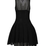 Vestito corti in maglia crinolina AA9R2534K008A 995 ALAIA 