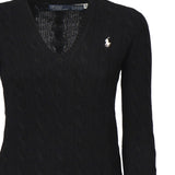 Maglia a trecce con scollo a V 211971866 005 POLO RALPH LAUREN 