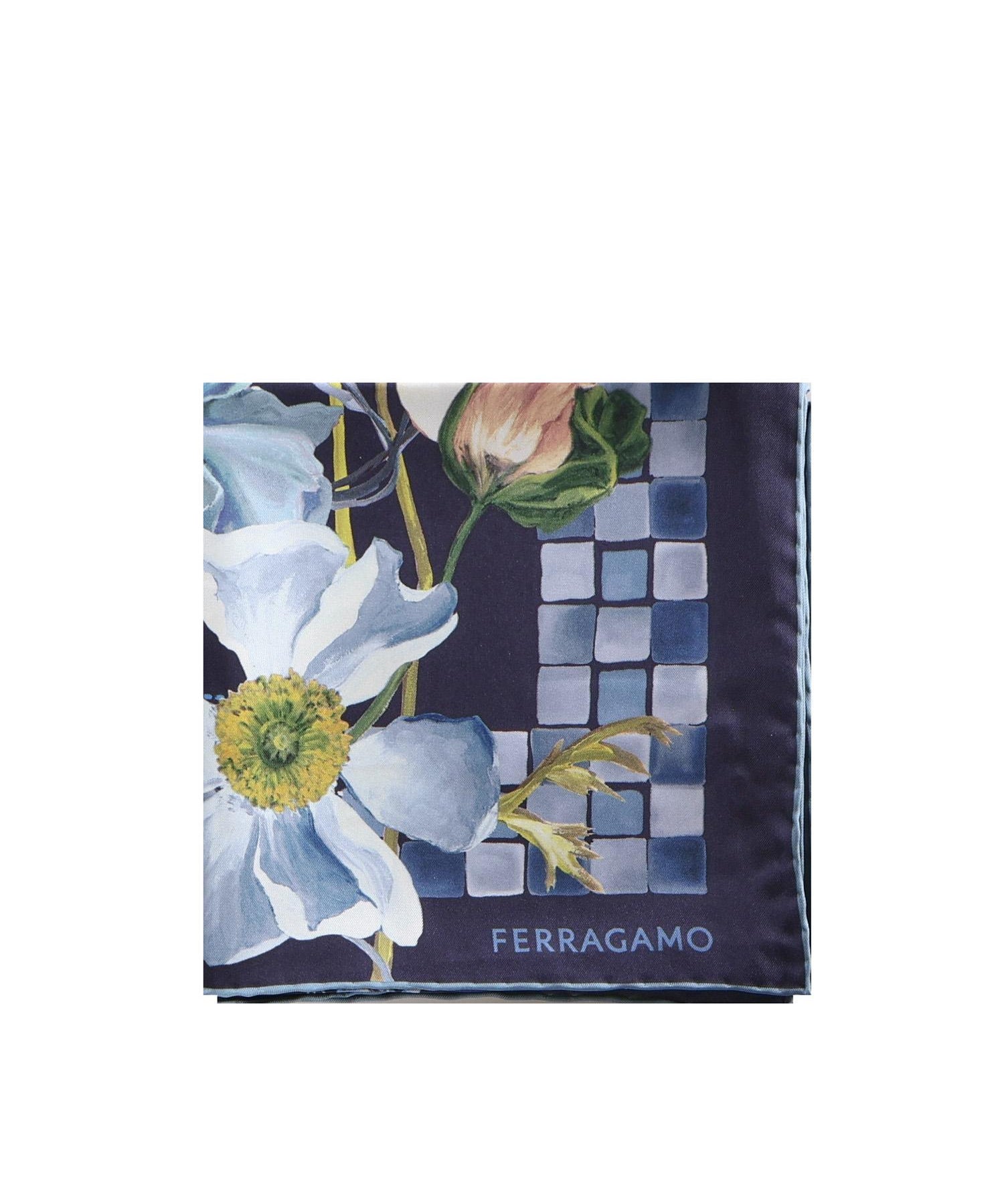 Foulard in seta con stampa 310207 785306004 FERRAGAMO 