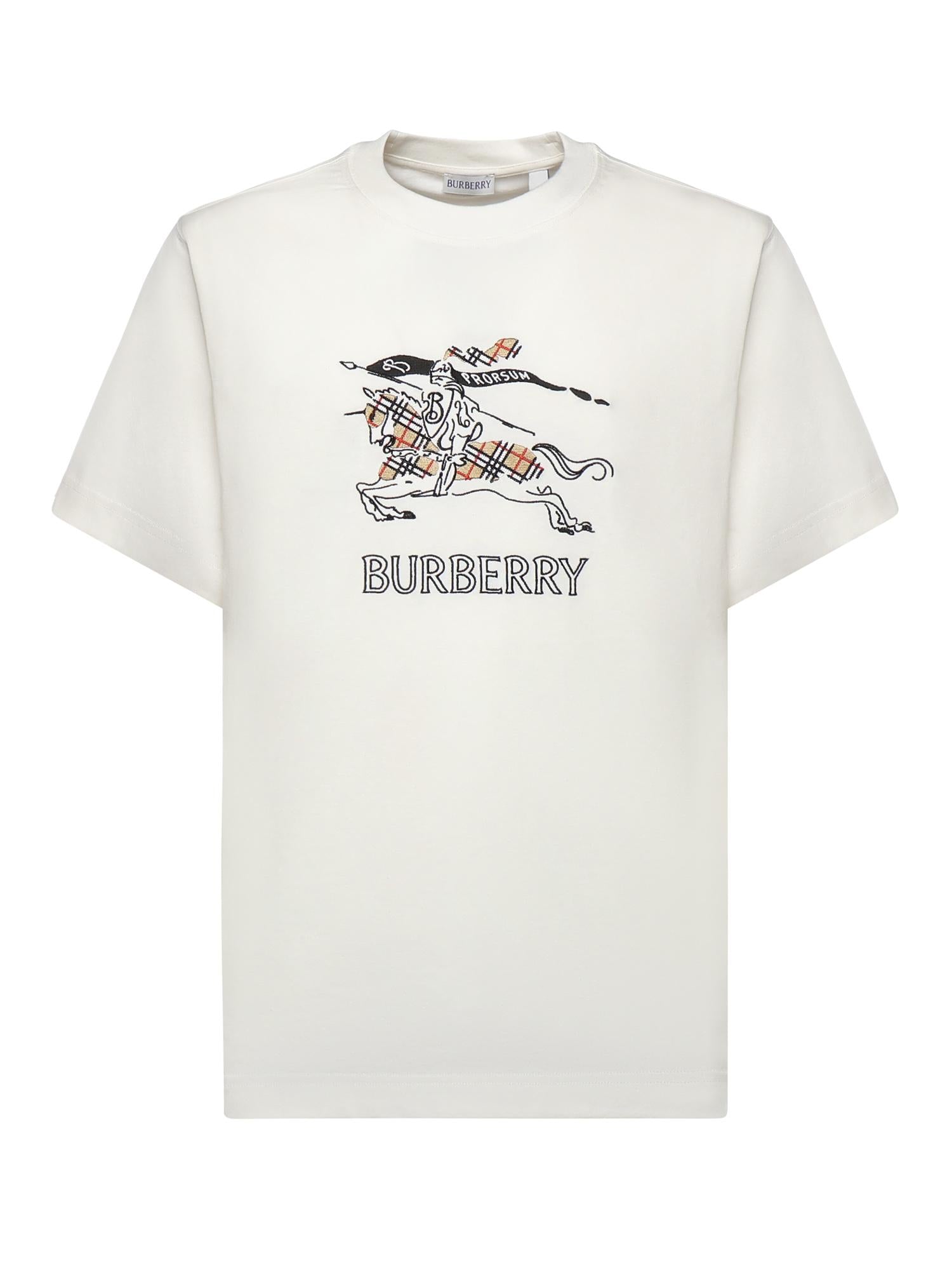 T-shirt in cotone con EKD disegnato 8121034 B7078 BURBERRY 