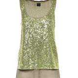 Canotta full paillettes 107743 A3NFS69 PINKO 