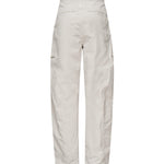 Pantaloni a gamba ampia in gabardina grigio ghiaccio 104981 A2ECI12 PINKO 
