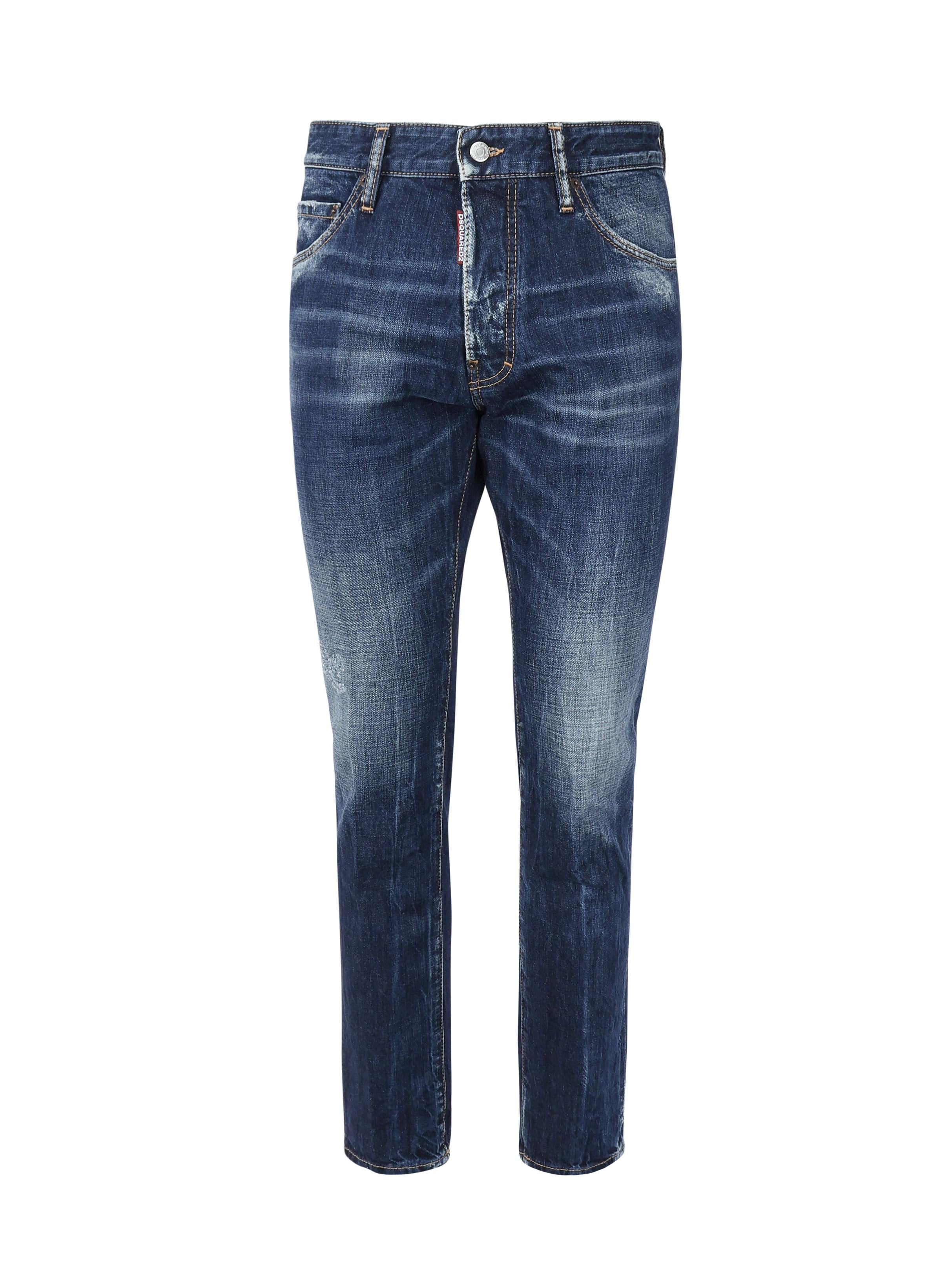 Jeans con baffatura<BR/><BR/> S74LB1677 S30309470 DSQUARED2 