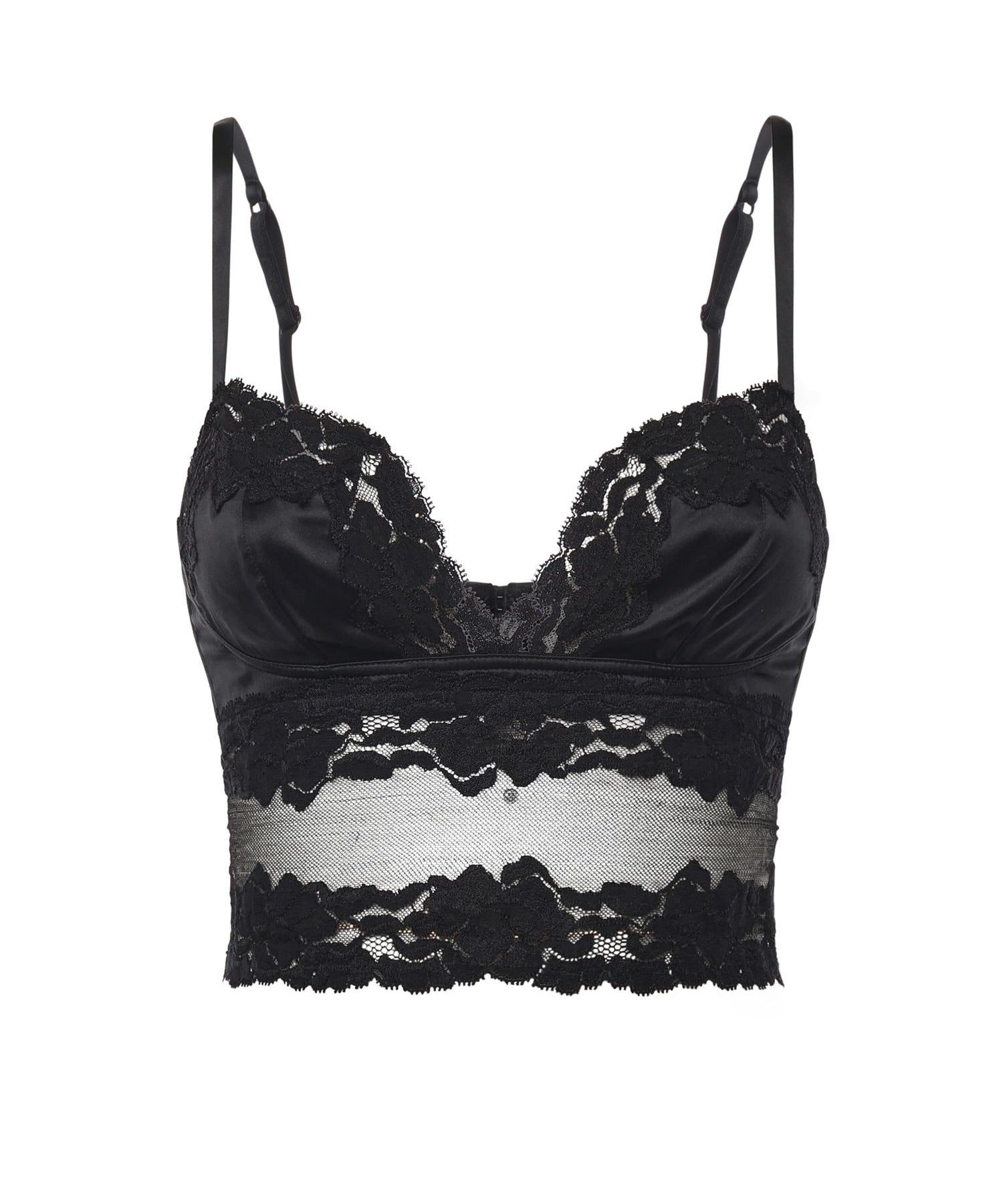 Top con reggiseno in pizzo e raso O7A33T ON07VN0000 DOLCE & GABBANA 