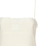 Abito corto in tela fiammata con ricami MF5875 17LVF0304 MIU MIU 