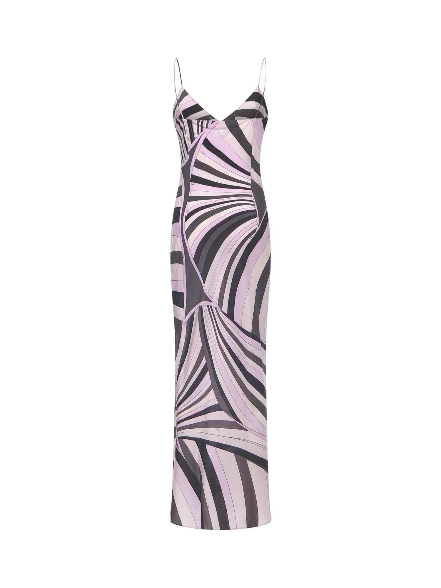 Abito in seta con stampa Iride 5URI26 5U753010 PUCCI 