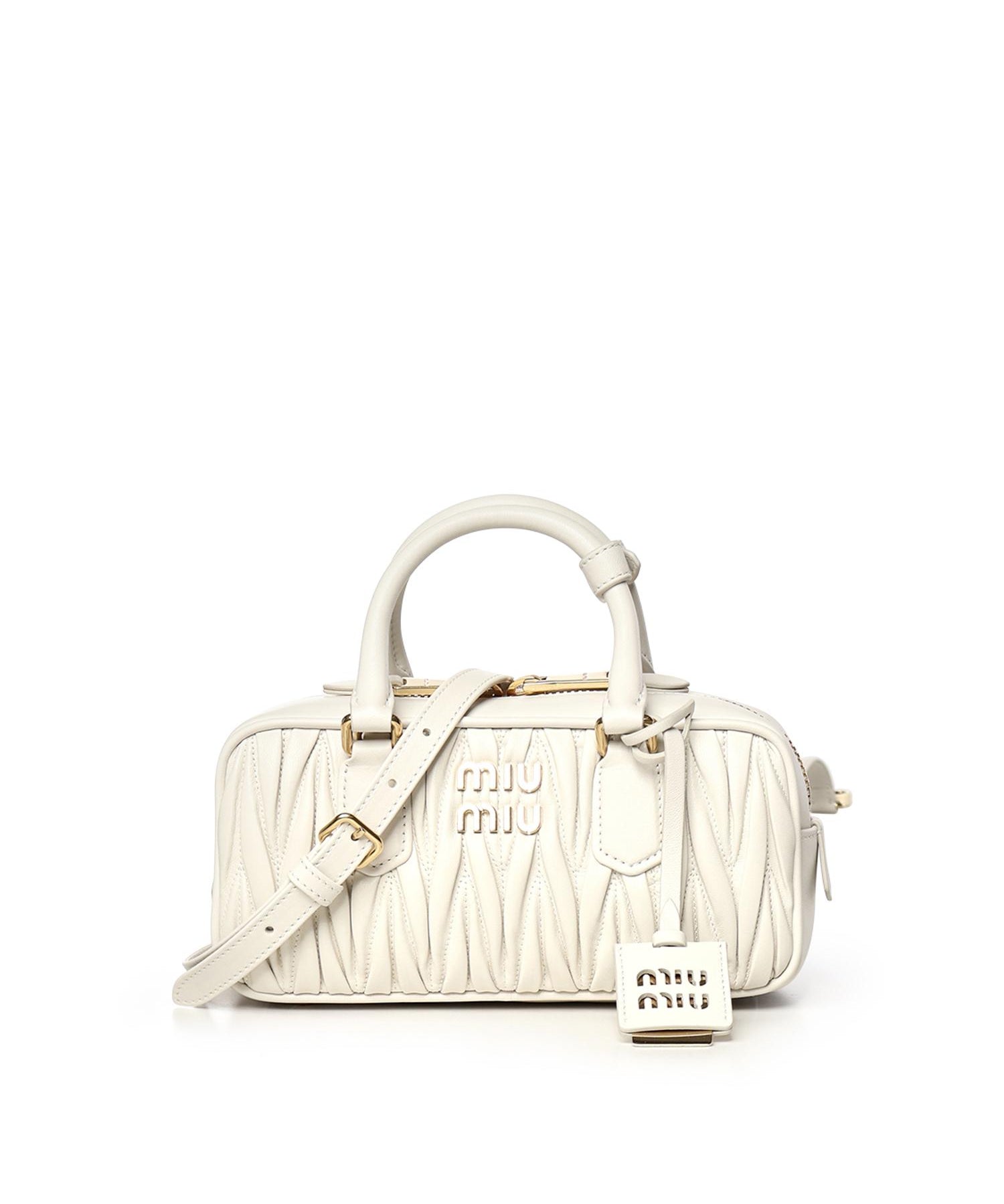 Borsa Arcadie in nappa matelassé 5BB142 AN88F0009 MIU MIU 