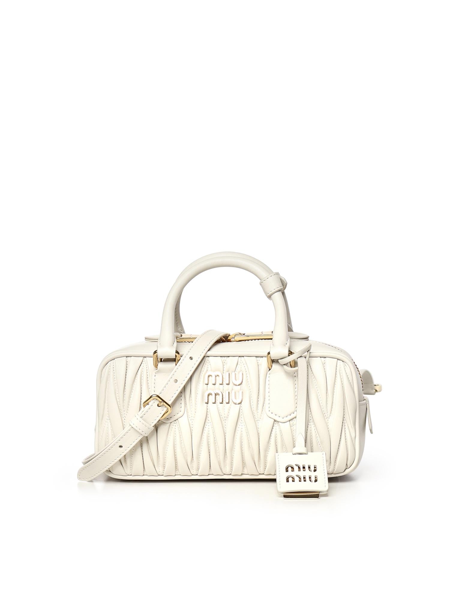 Borsa Arcadie in nappa matelassé 5BB142 AN88F0009 MIU MIU 