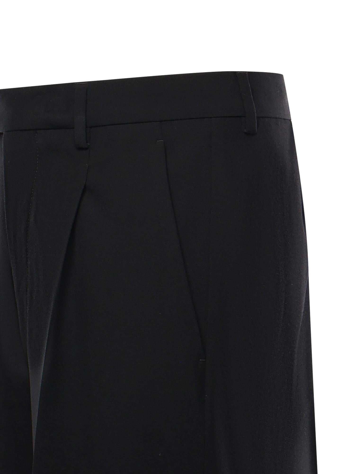 Pantaloni in lana con graffette SH0KA0067 M35436900 MM6 Maison Margiela 