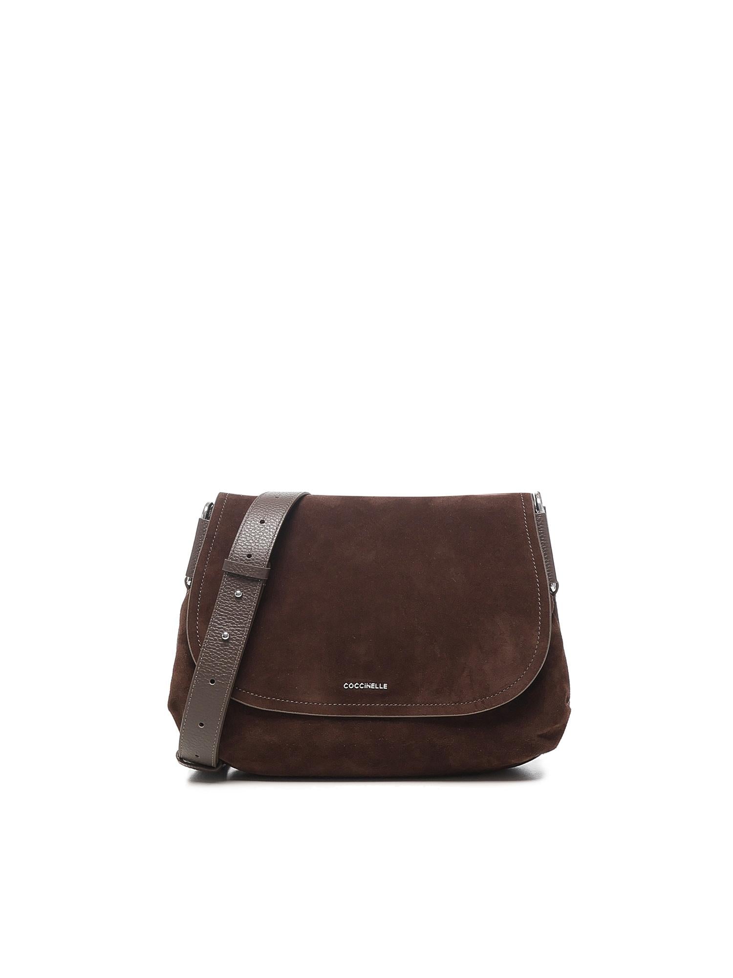 Borsa a tracolla in camoscio E1T96150101 W20 COCCINELLE 