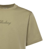 T-shirt in cotone con logo in corsivo Check 8119081 C4201 BURBERRY 