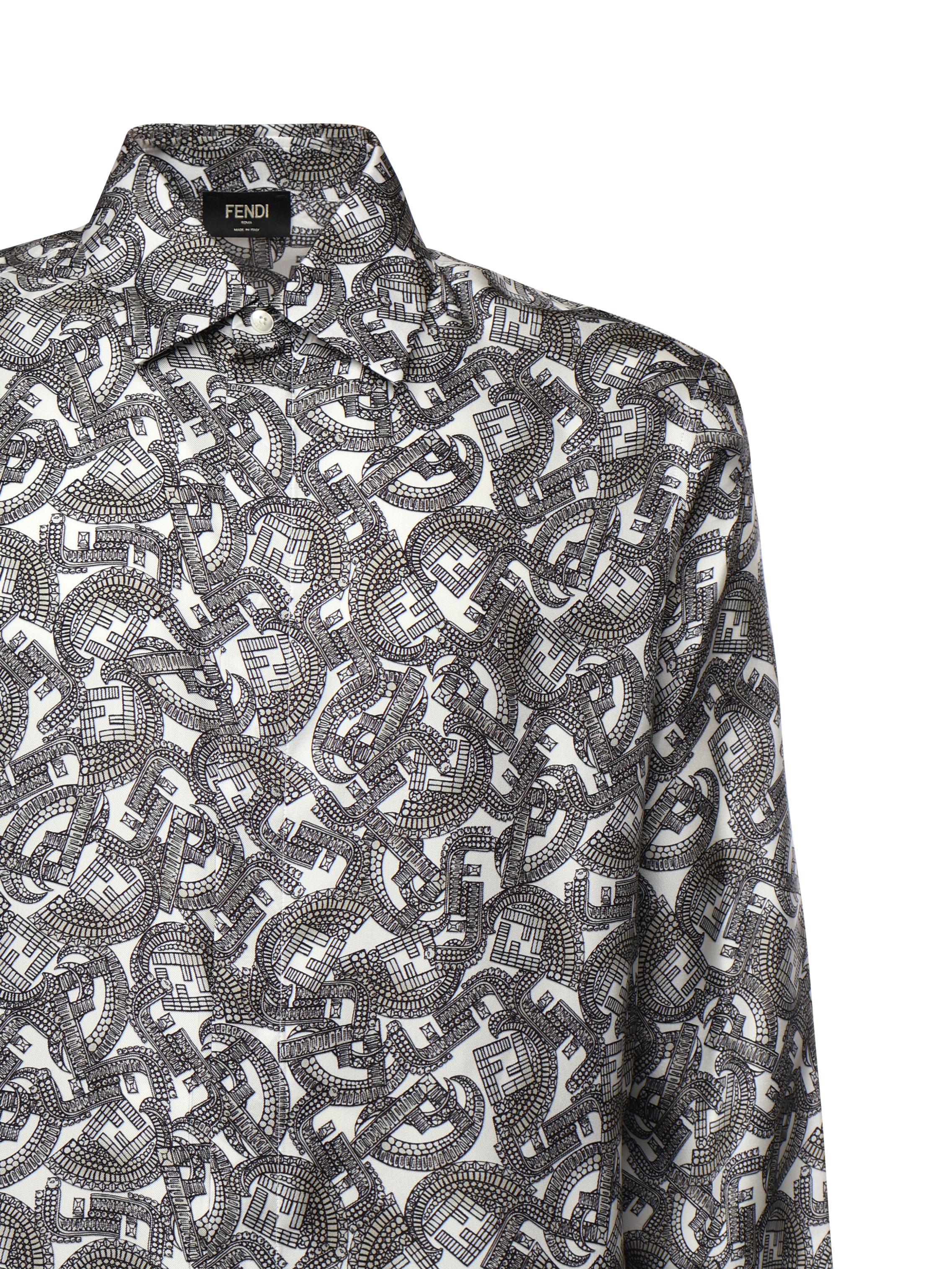 Camicia Diamond in seta FS1038 ASETF1P39 FENDI 