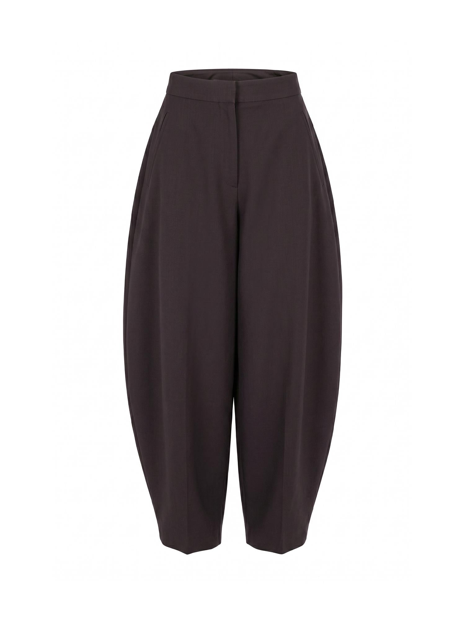 Pantaloni in popeline effetto carta AA9P1359W144C 413 ALAIA 