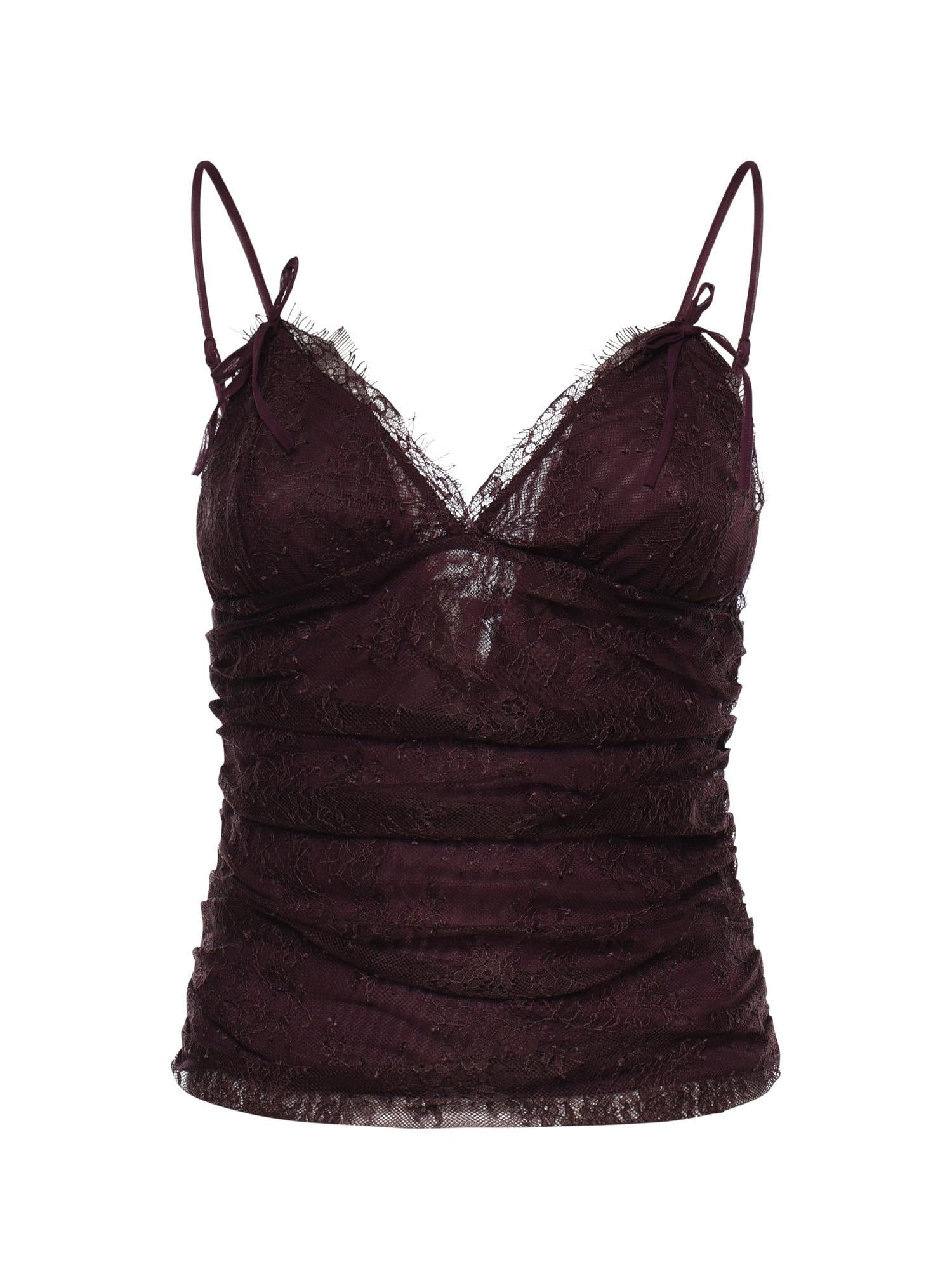 Top in pizzo floreale 106726 A378R57 PINKO 