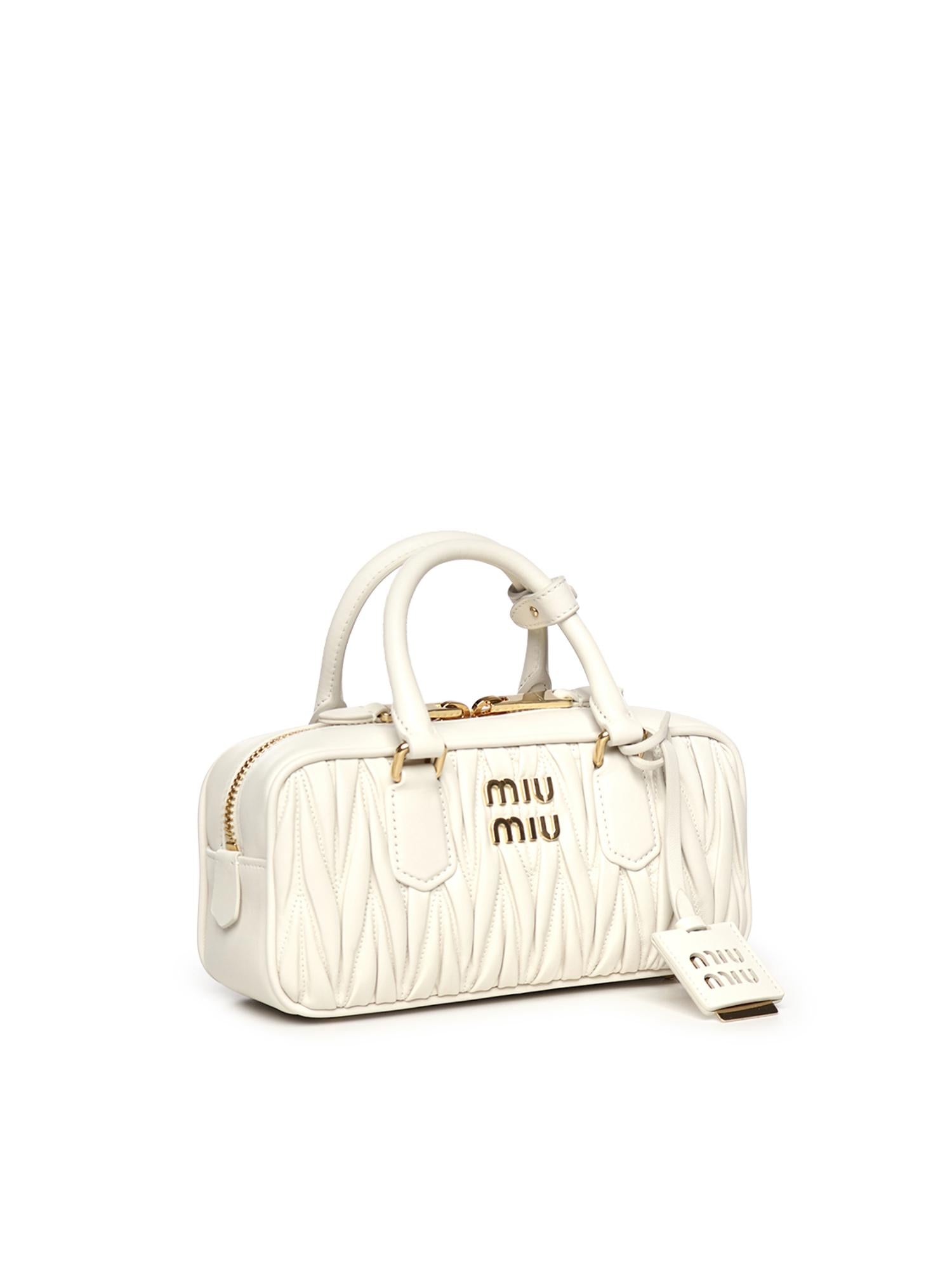 Borsa Arcadie in nappa matelassé 5BB142 AN88F0009 MIU MIU 