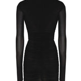 Abito drappeggiato in jersey 732870 Y5G891000 SAINT LAURENT 