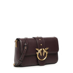 Borsa a spalla piccola Mini Love Bag Slouchy in pelle 105824 A0QOLA7Q PINKO 