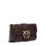 Borsa a spalla piccola Mini Love Bag Slouchy in pelle 105824 A0QOLA7Q PINKO 